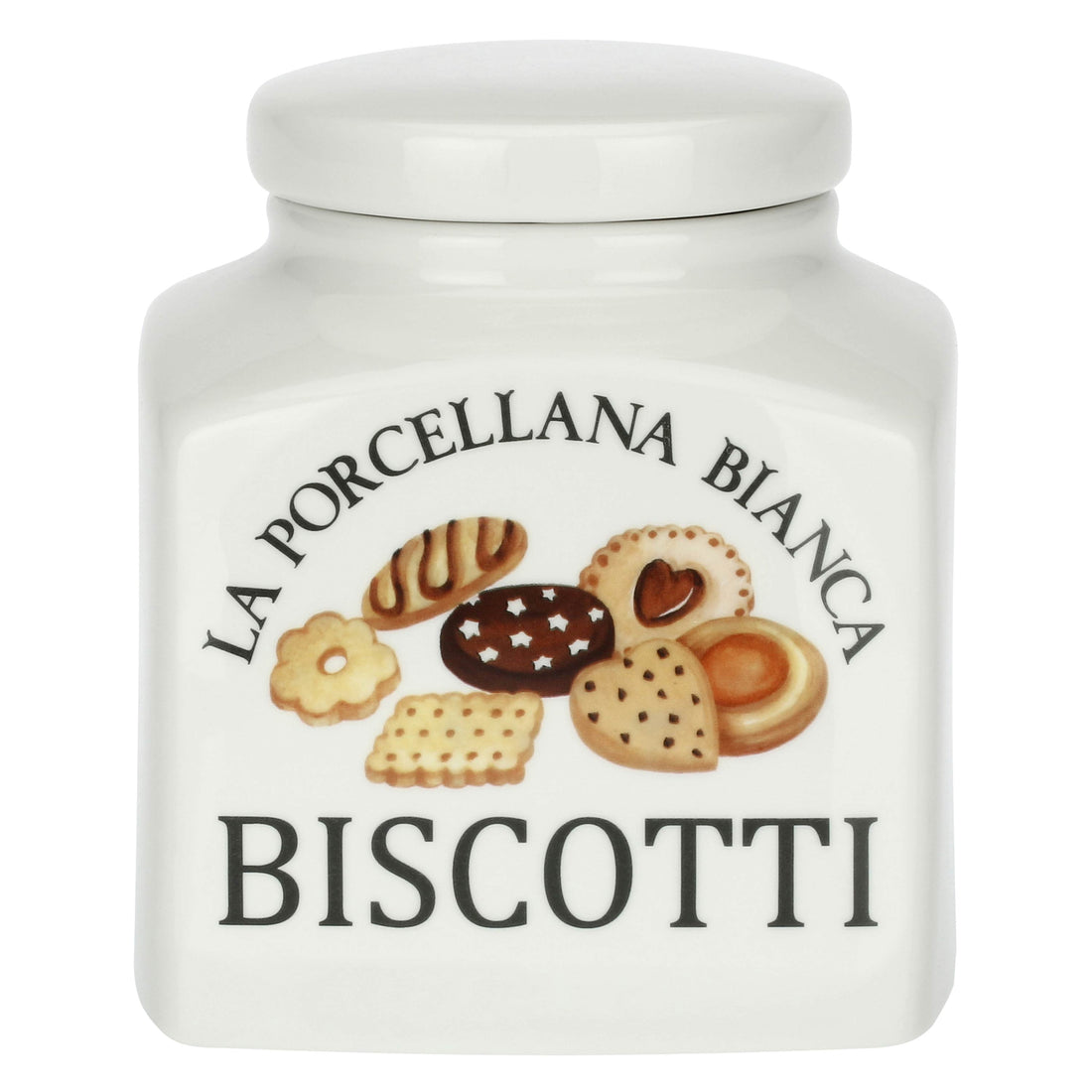 LA PORCELLANA BIANCA - Preserve Biscuit Jar Container 3.5L Porcelain