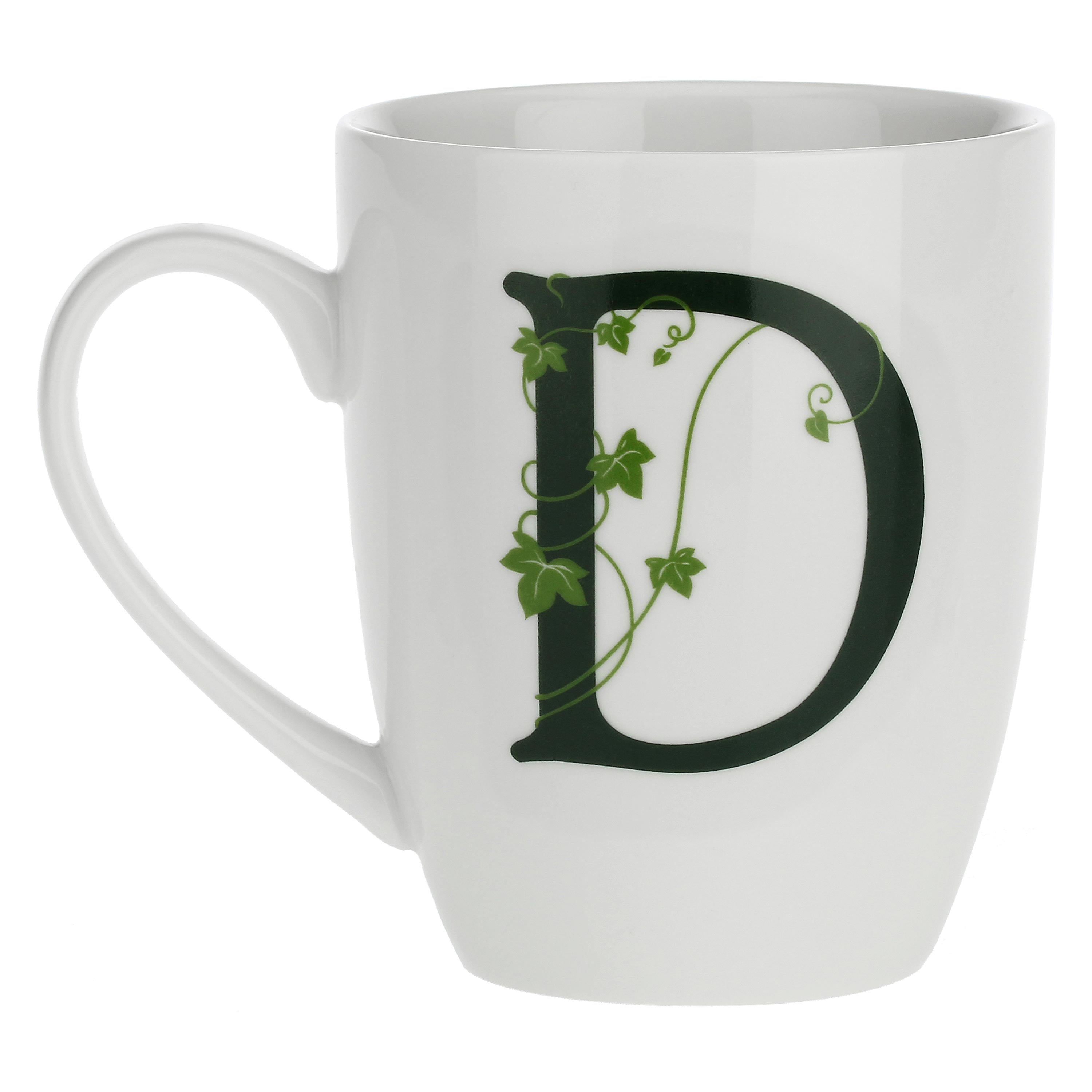 LA PORCELAINA BIANCA - Atupertu Mug Letter &quot;D&quot; 380ml