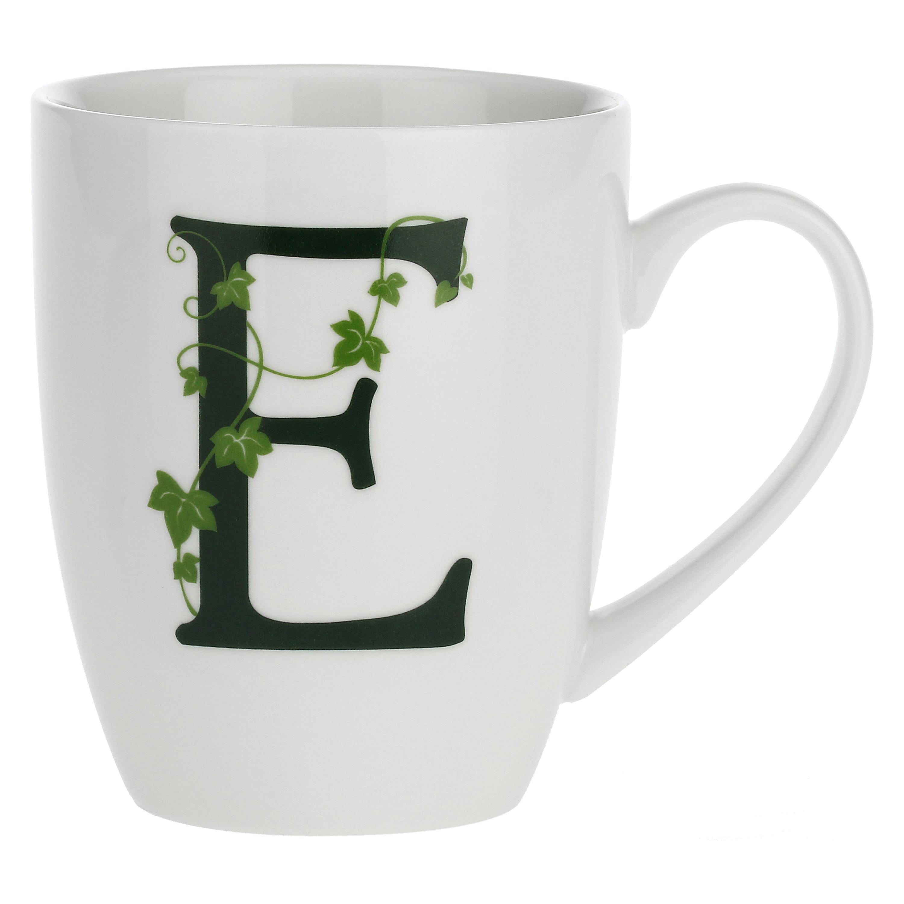 LA PORCELAINA BIANCA - Atupertu Mug Letter &quot;E&quot; 380ml