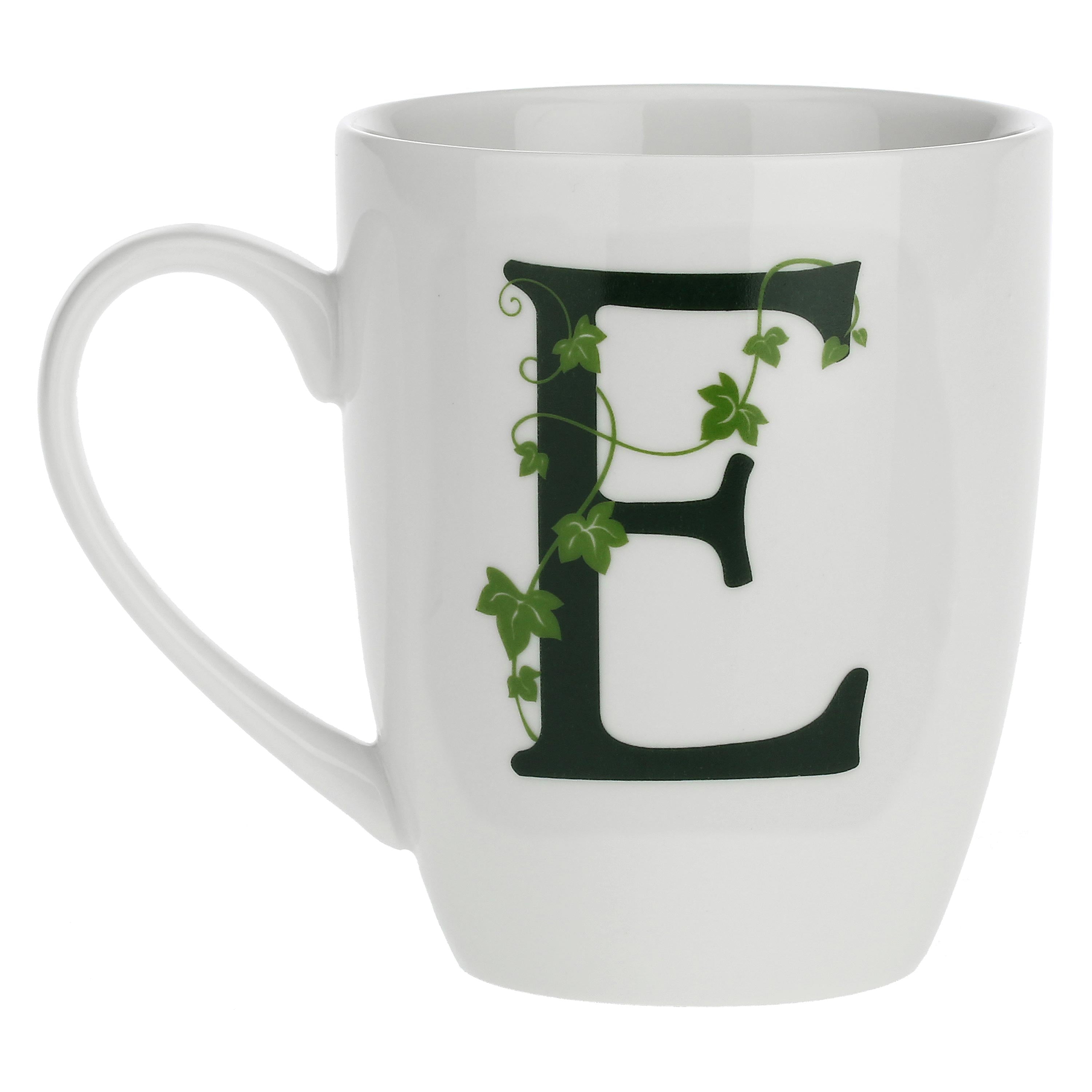 LA PORCELAINA BIANCA - Atupertu Mug Letter &quot;E&quot; 380ml