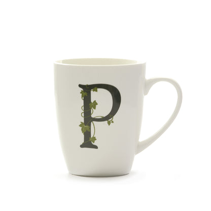 LA PORCELAINA BIANCA - Atupertu Mug Letter &quot;P&quot; 380ml