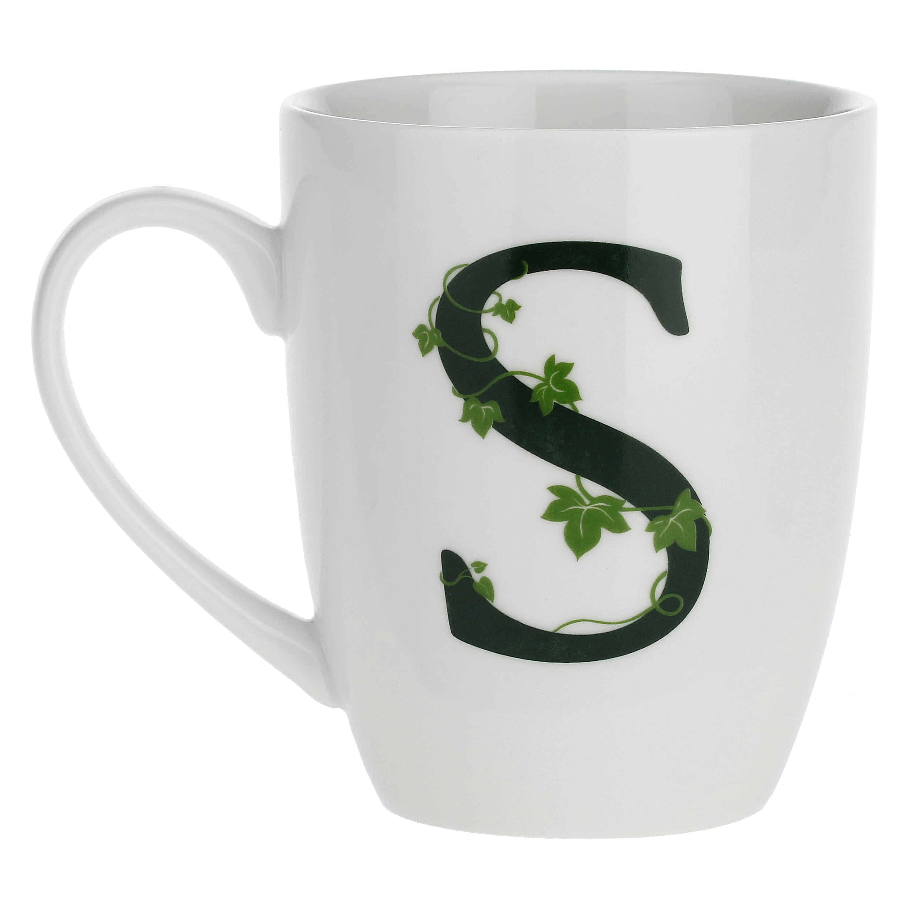 LA PORCELAINA BIANCA - Atupertu Mug Letter &quot;S&quot; 380ml