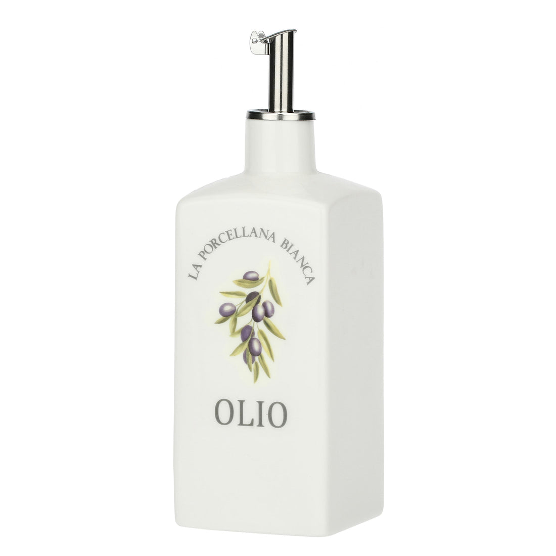 LA PORCELLANA BIANCA Conserva Oliera Deco 250ml Bianco Porcellana