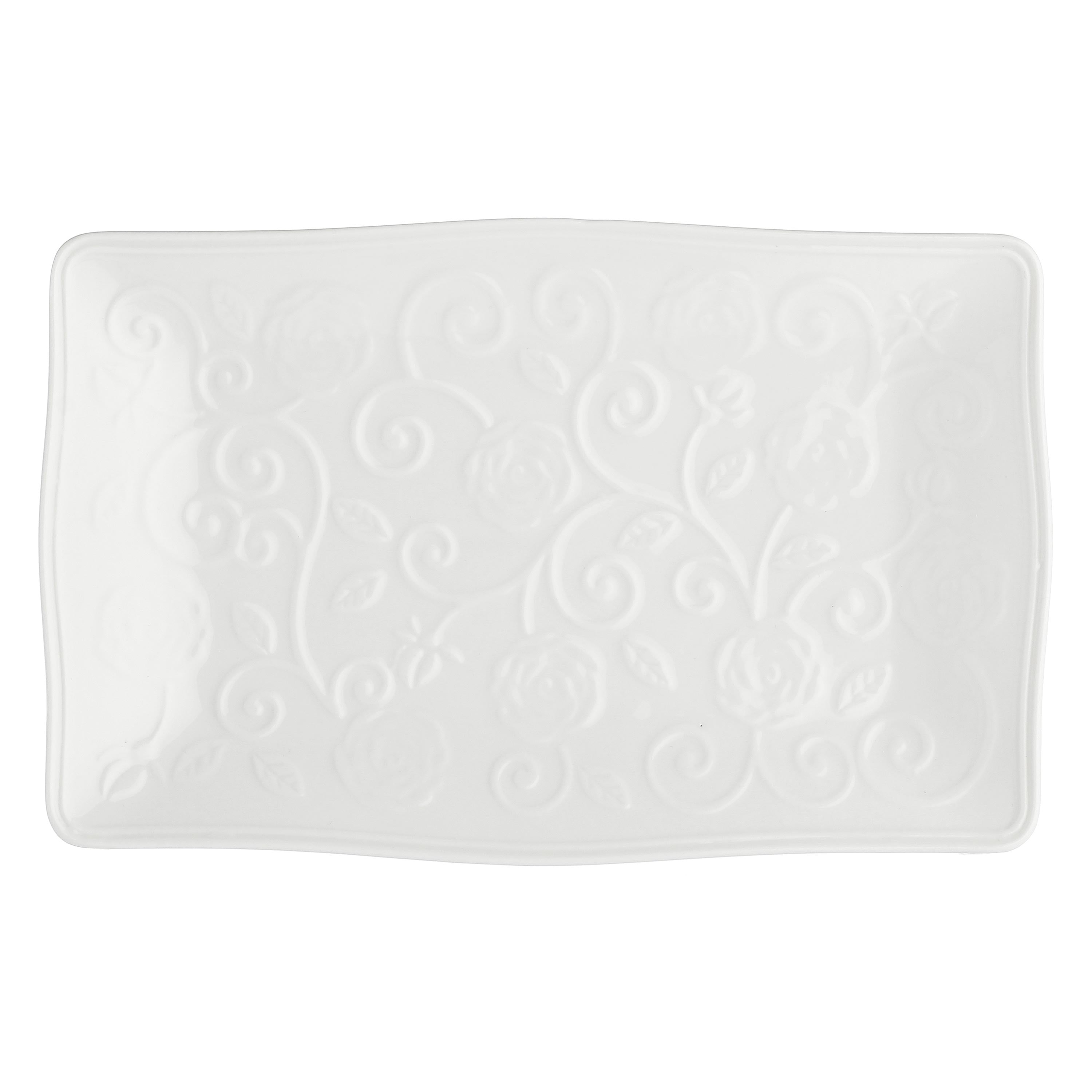 LA PORCELLANA BIANCA - Florentina Rectangular Tray 20x12cm