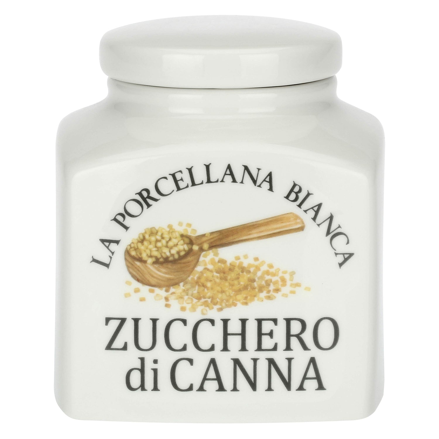 LA PORCELAINA BIANCA - Preserve Deco Cane Sugar Jar 1.1L