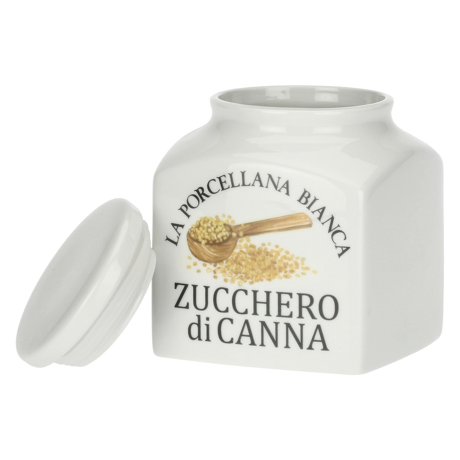 LA PORCELAINA BIANCA - Preserve Deco Cane Sugar Jar 1.1L