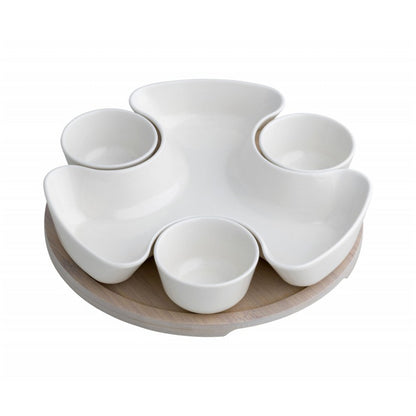 BRANDANI - Appetizer Bowl Puzzle Bamboo Porcelain 53375