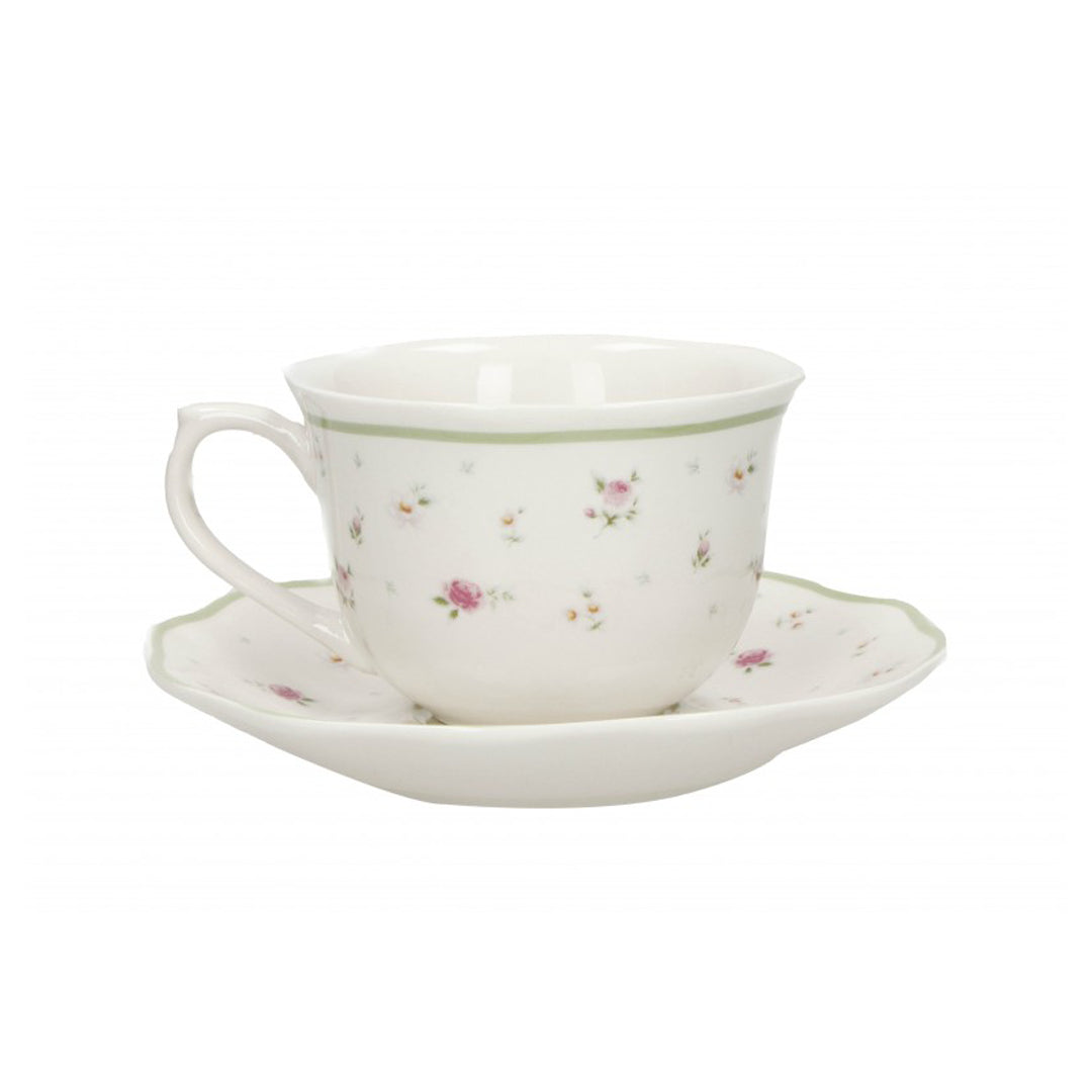 BRANDANI Grandma Pink Tea Cup Set 2 Pieces 90ml Porcelain