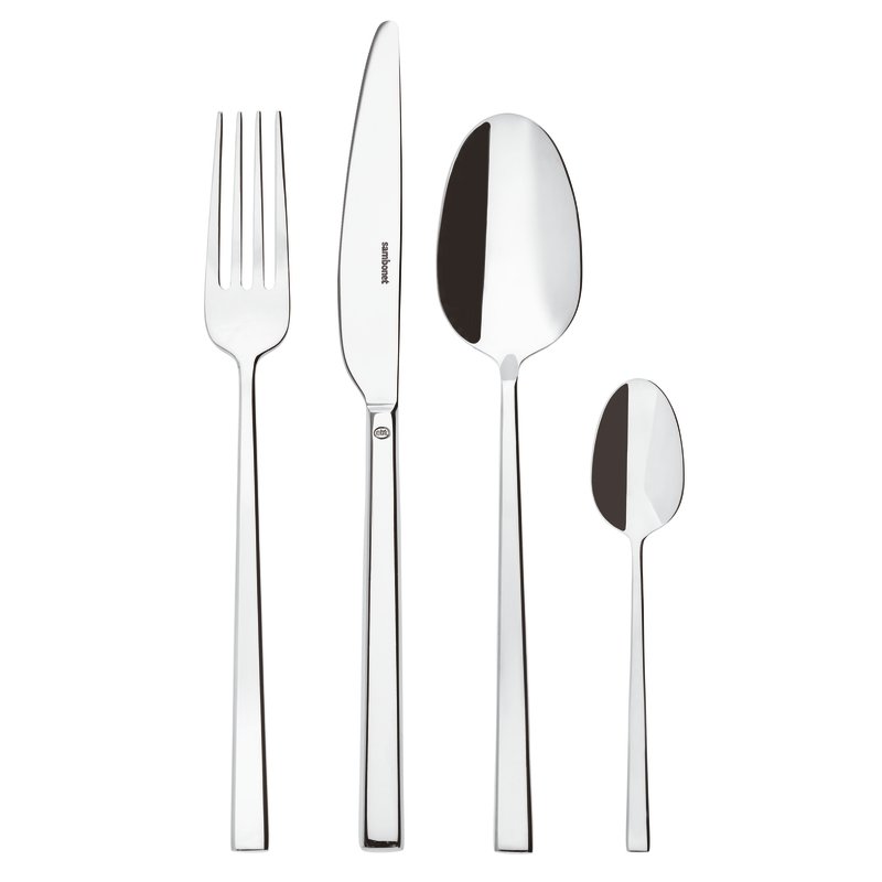 SAMBONET - Rock Stainless Steel Cutlery 24 Pieces Table Service 52562-81