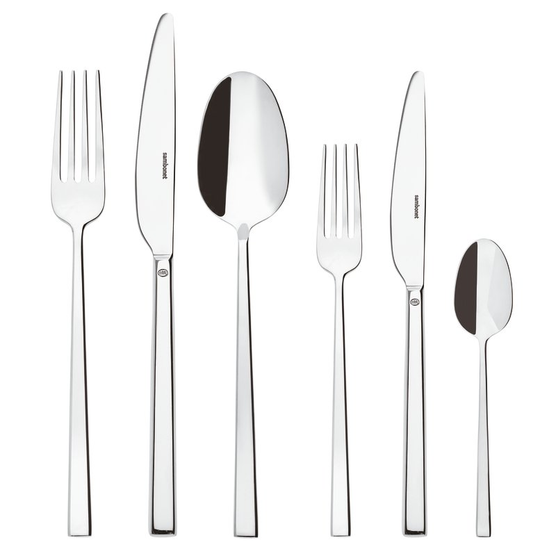 SAMBONET - Rock Stainless Steel Cutlery 36 Pieces Table Service 52562-83