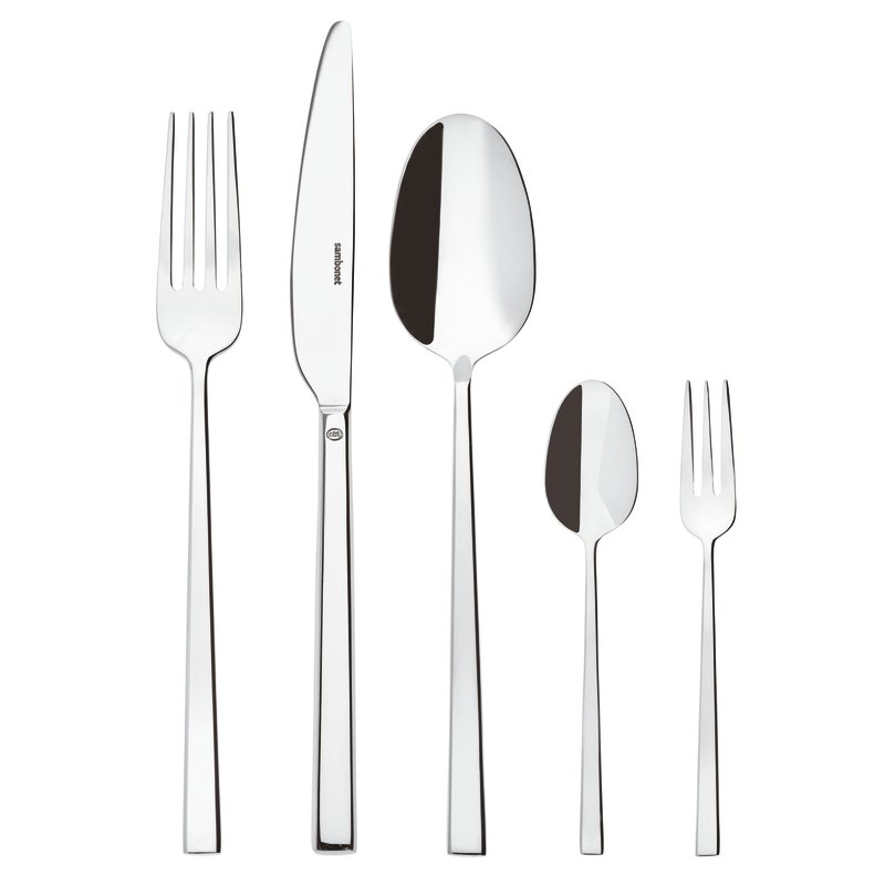 SAMBONET - Rock Stainless Steel Cutlery 60 Pieces Table Service 52562-N2