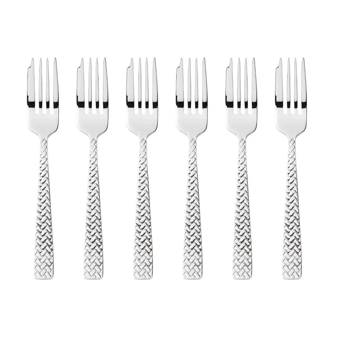 SAMBONET - Cortina Cutlery 6 Stainless Steel Dessert Forks