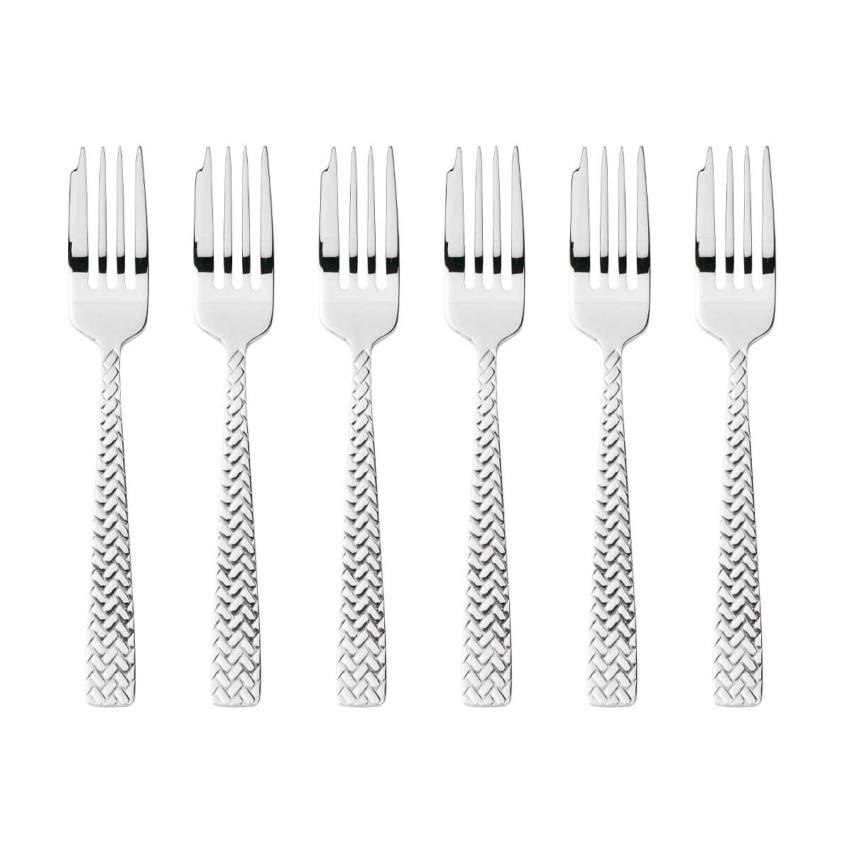 SAMBONET - Cortina Cutlery 6 Stainless Steel Dessert Forks