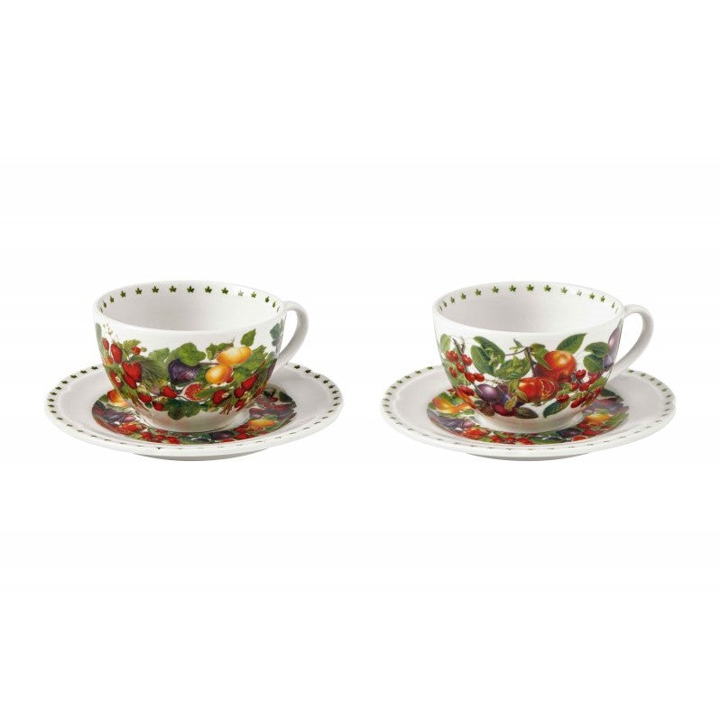 BRANDANI Le Primizie Set 2 Pieces Tea Cup and Saucers 15cm Porcelain 52163