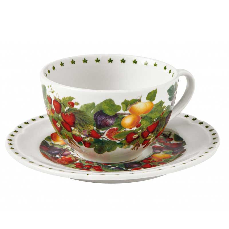 BRANDANI Le Primizie Set 2 Pieces Tea Cup and Saucers 15cm Porcelain 52163