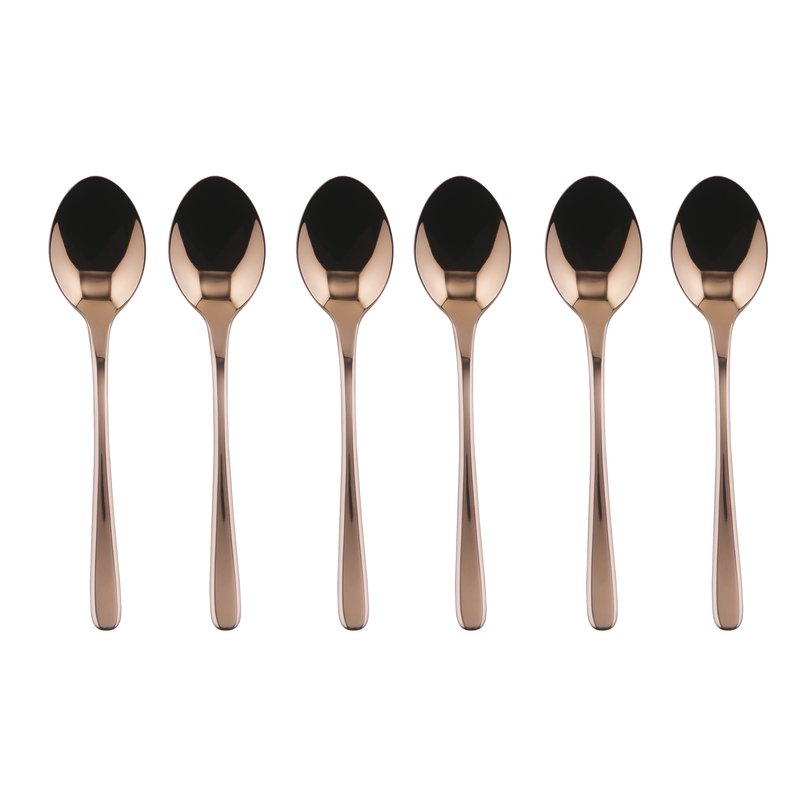 SAMBONET - Taste Polished Copper Cutlery 6 Pieces Coffee Spoons PVD Stainless Steel 52553C37