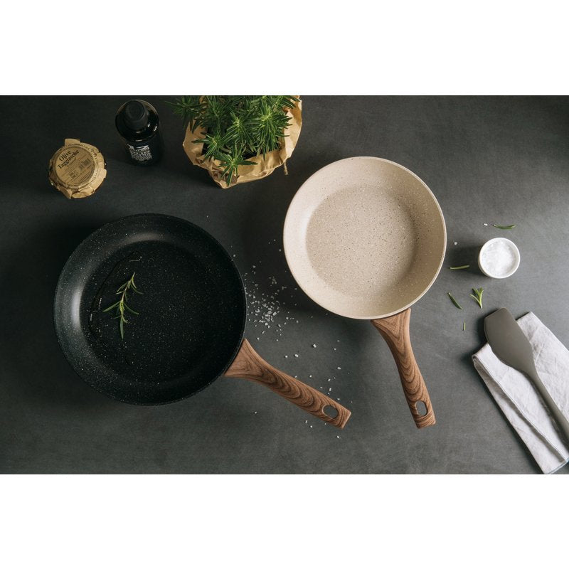 SAMBONET - Frying pan with handle Rock &amp;amp; Rose Black 24cm