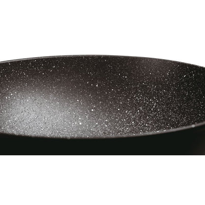 SAMBONET - Saucepan 2 Handles w/Lid Rock &amp;amp; Rose Black 28cm 51035-78