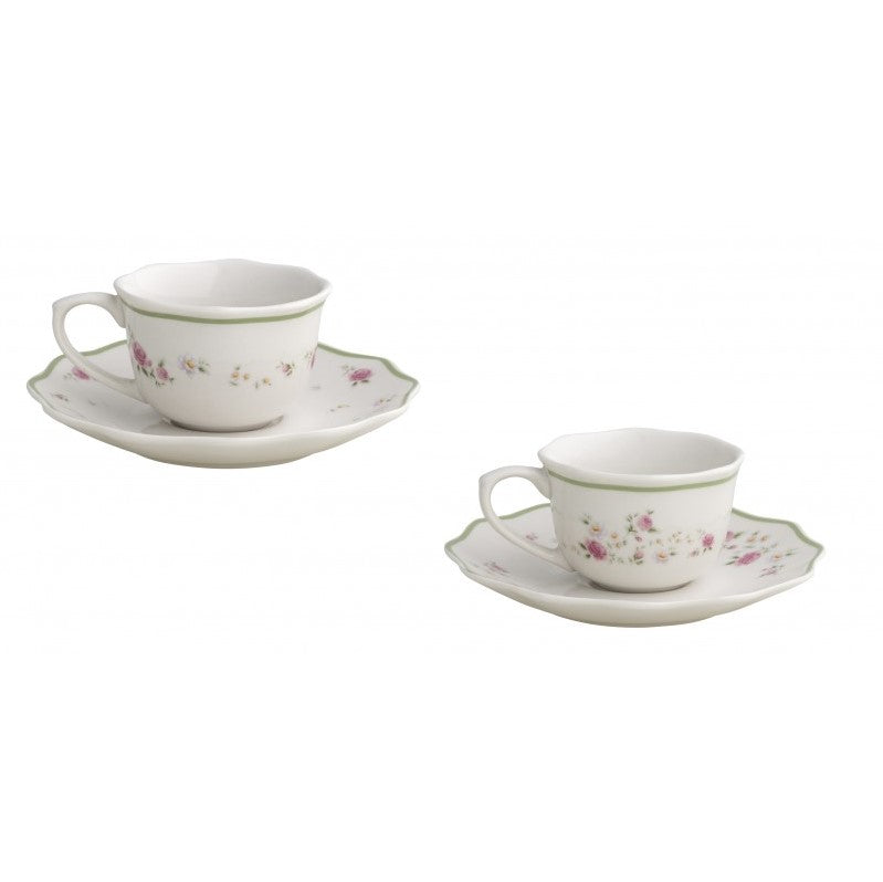 BRANDANI - Set 2 Tazze Caffè Nonna Rosa Porcellana 53413