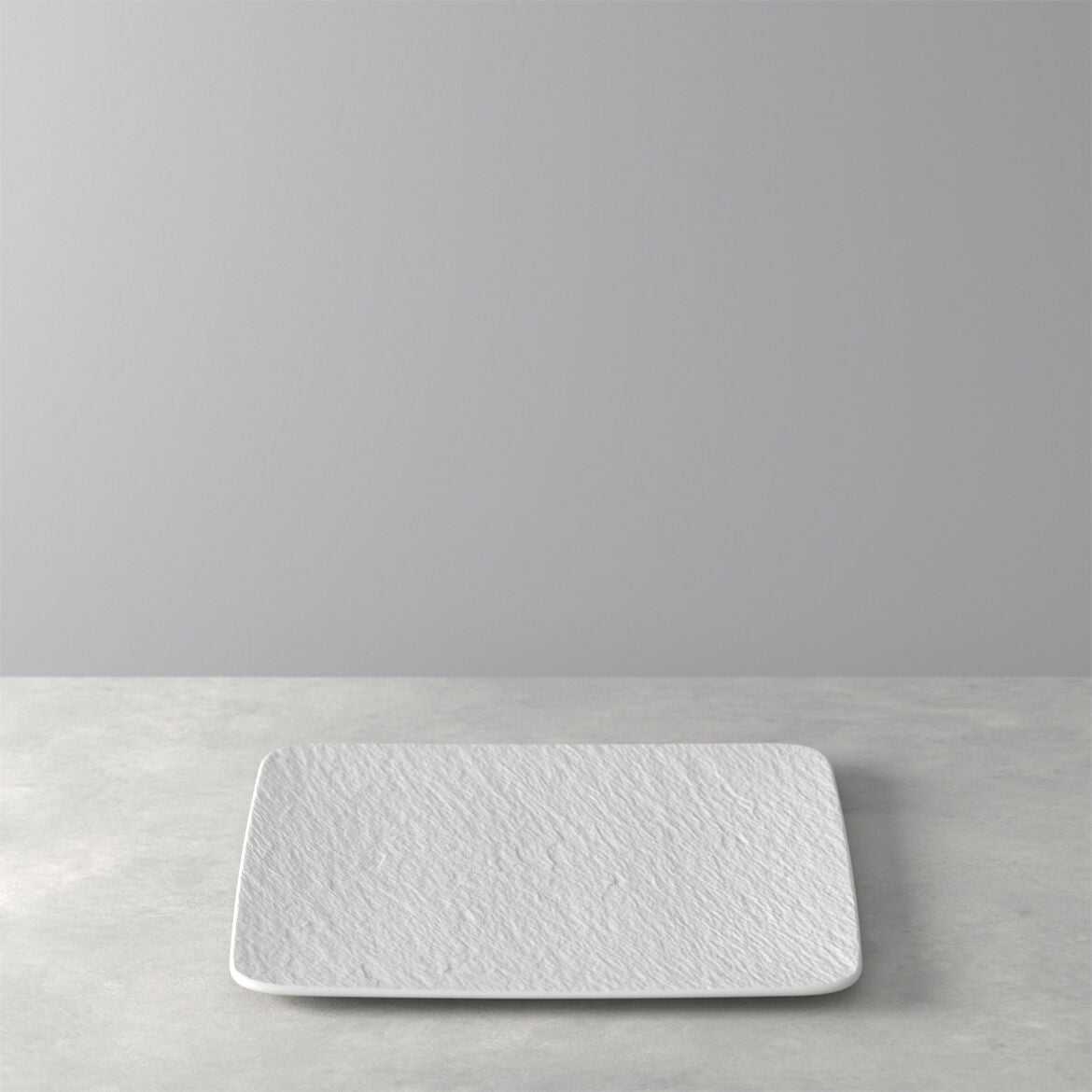 VILLEROY &amp;amp; BOCH Manufacture Rock White Square Gourmet Plate 32.5cm