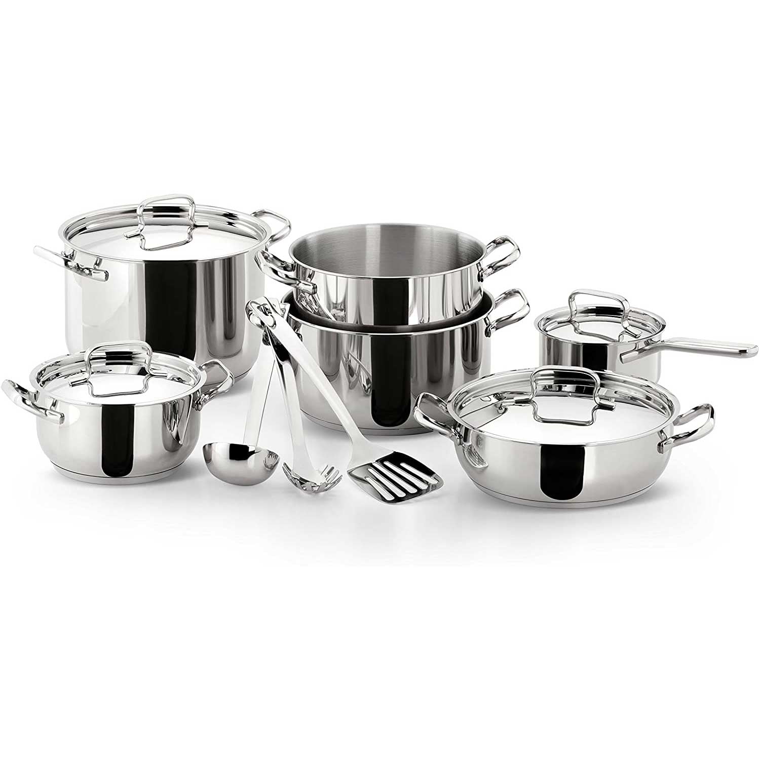 LAGOSTINA - Sfiziosa Induction Cookware Set 13 Pieces Stainless Steel