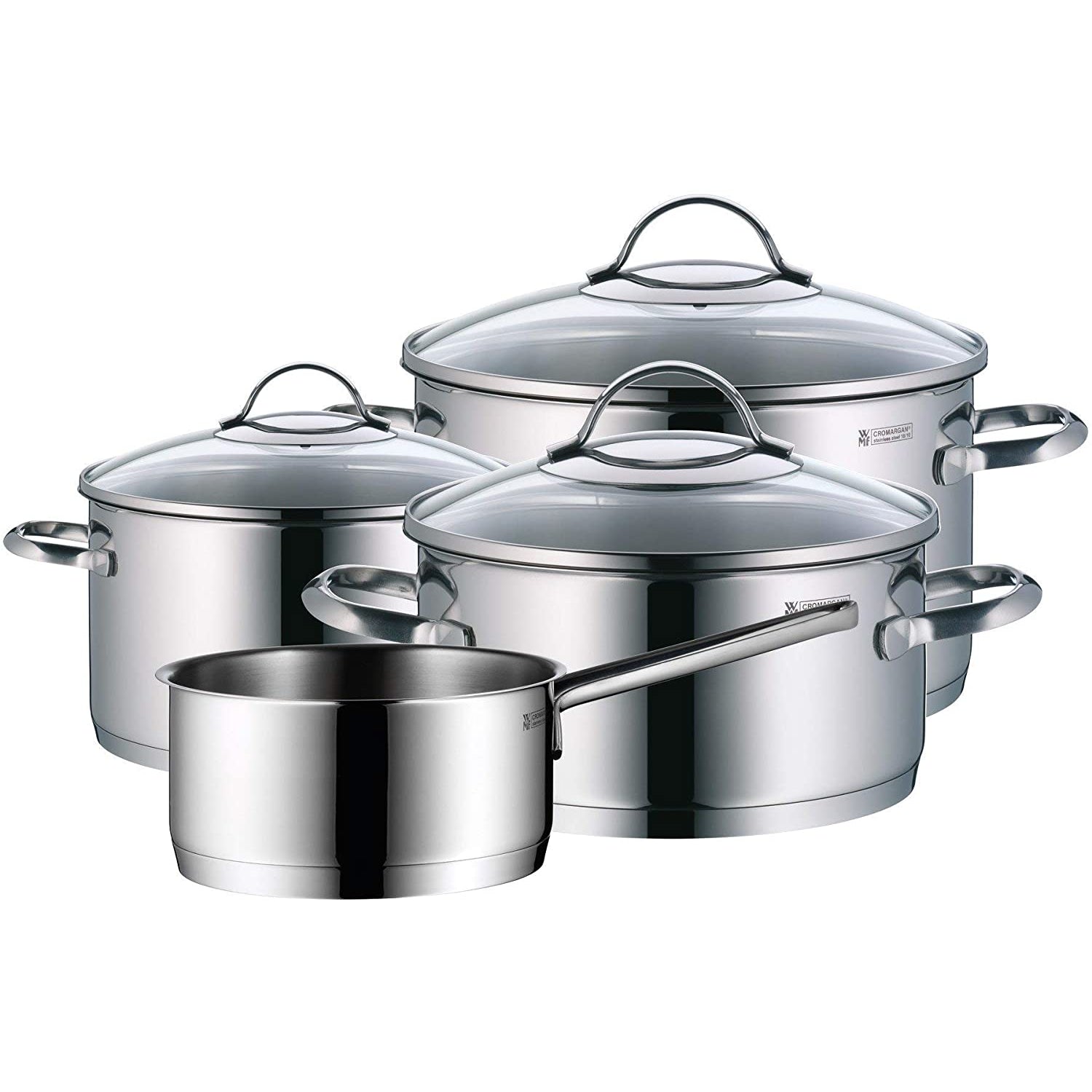 WMF Provence Plus Set di Pentole Batteria 4 Pezzi Acciaio Inox Induzione