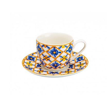 BRANDANI - Medicean Coffee Cup Set 6 Pieces, Porcelain 53706