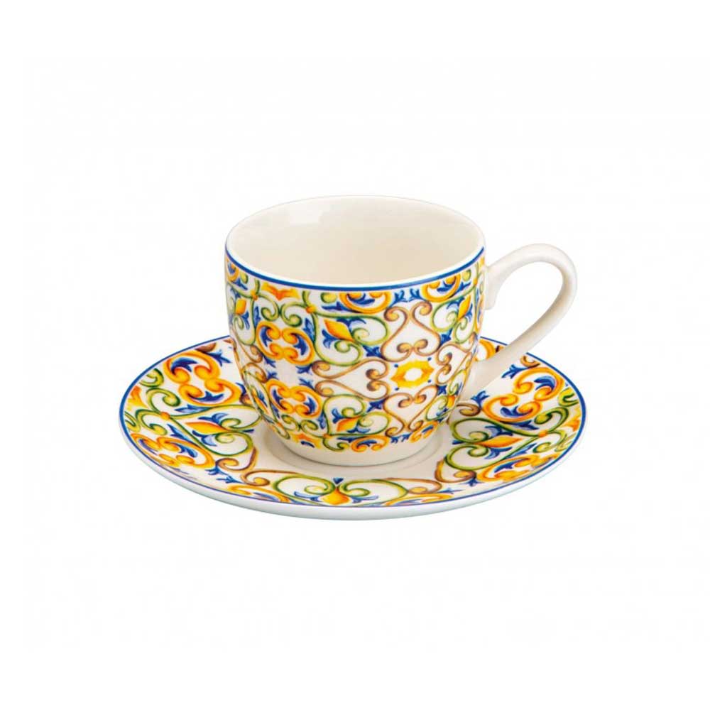 BRANDANI - Medicean Coffee Cup Set 6 Pieces, Porcelain 53706