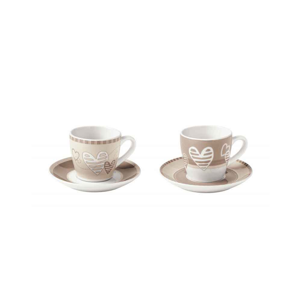 BRANDANI - Batticuore Set 2 Pieces Porcelain Coffee Cup 100ml