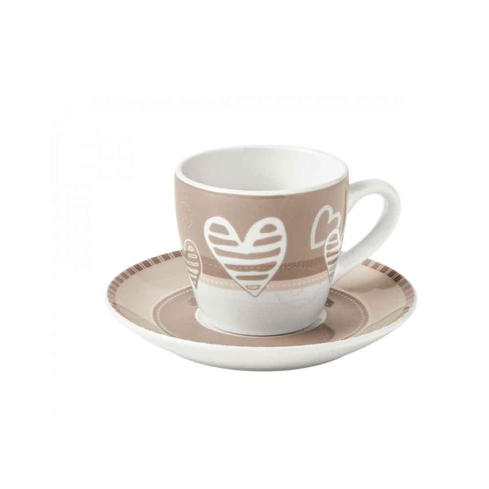 BRANDANI - Batticuore Set 2 Pieces Porcelain Coffee Cup 100ml