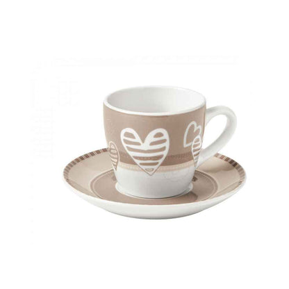 BRANDANI - Batticuore Set 2 Pieces Porcelain Coffee Cup 100ml