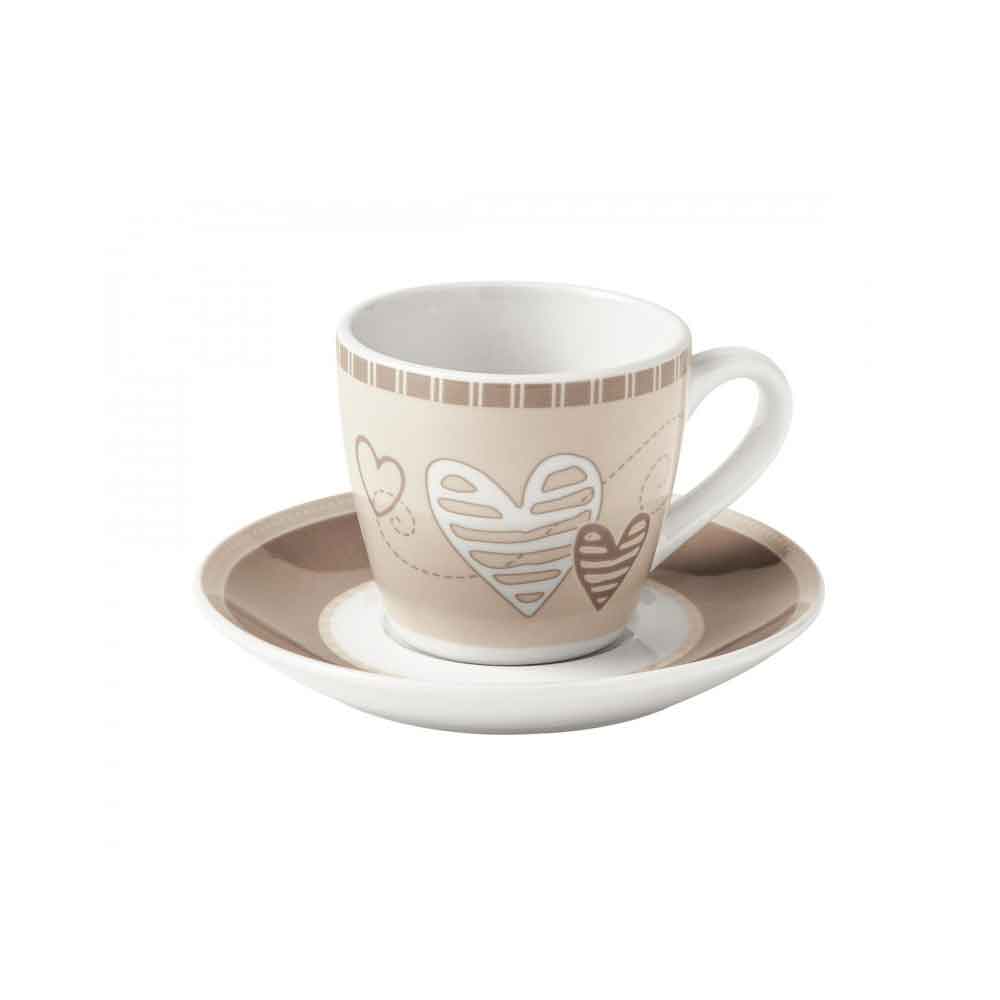 BRANDANI - Batticuore Set 2 Pieces Porcelain Coffee Cup 100ml