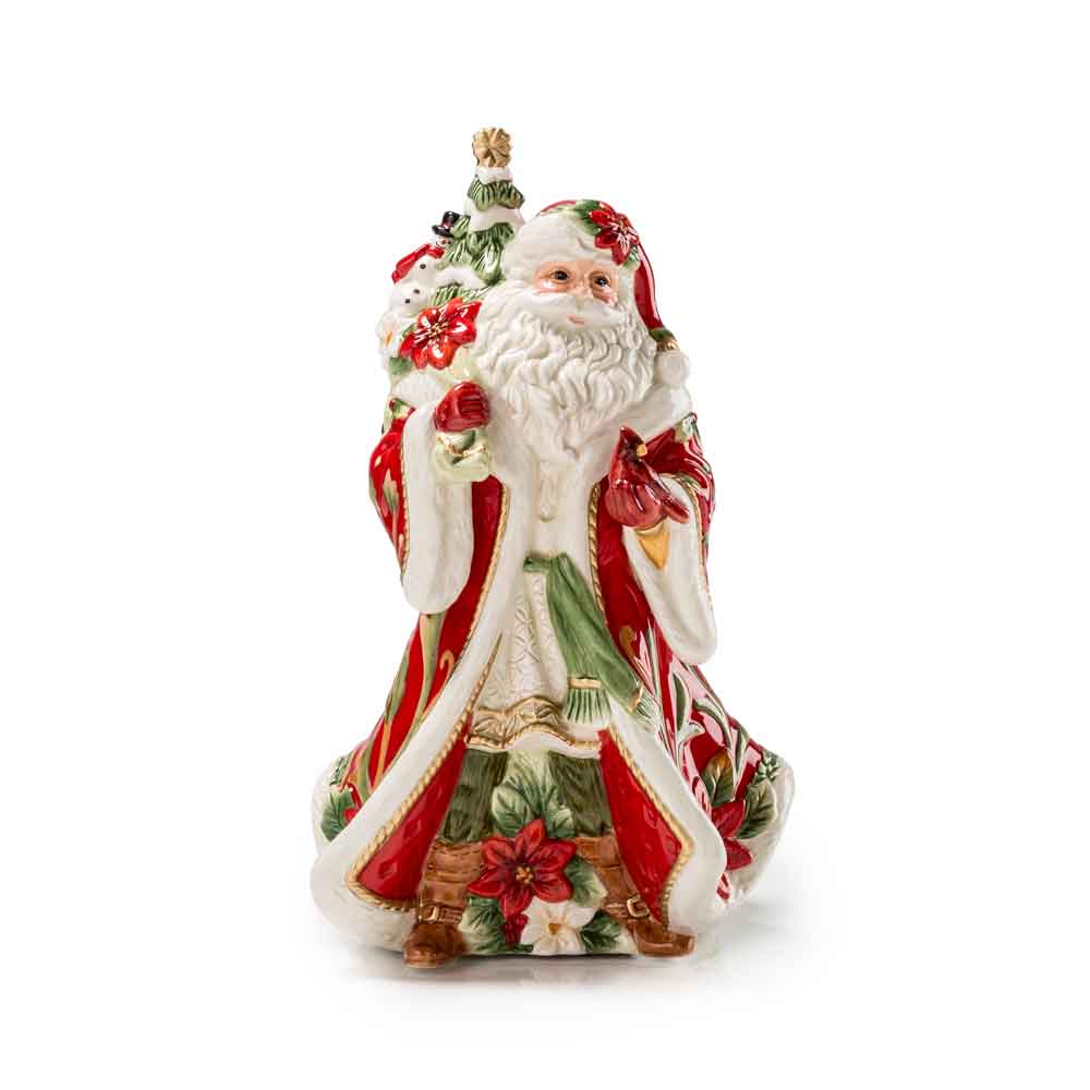 FITZ &amp; FLOYD - Carillon Babbo Natale Decorazione 26cm Porcellana 1018225