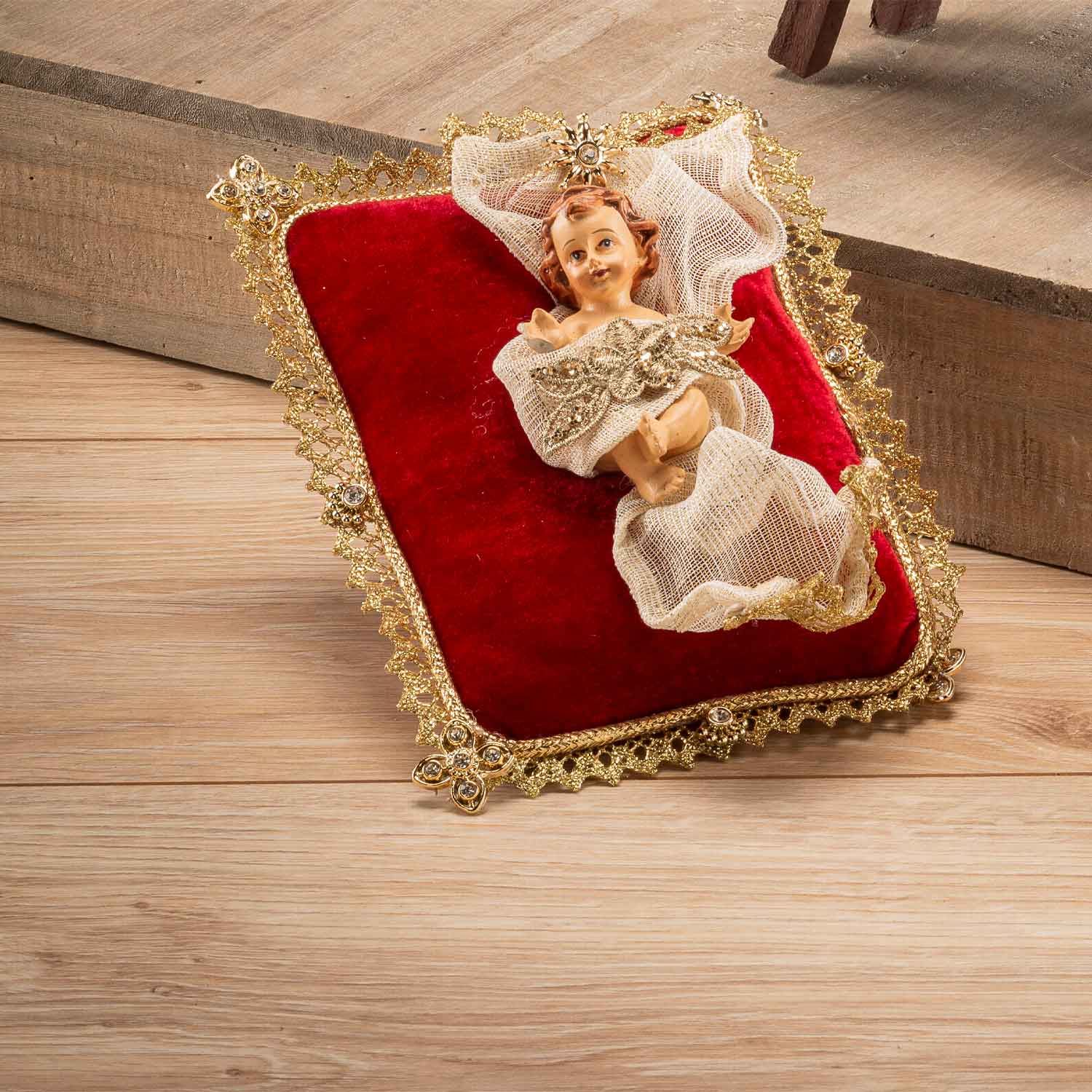 LAMART - Nativity Decoration Nativity Scene Baby Jesus Fabric 19x14cm Christmas