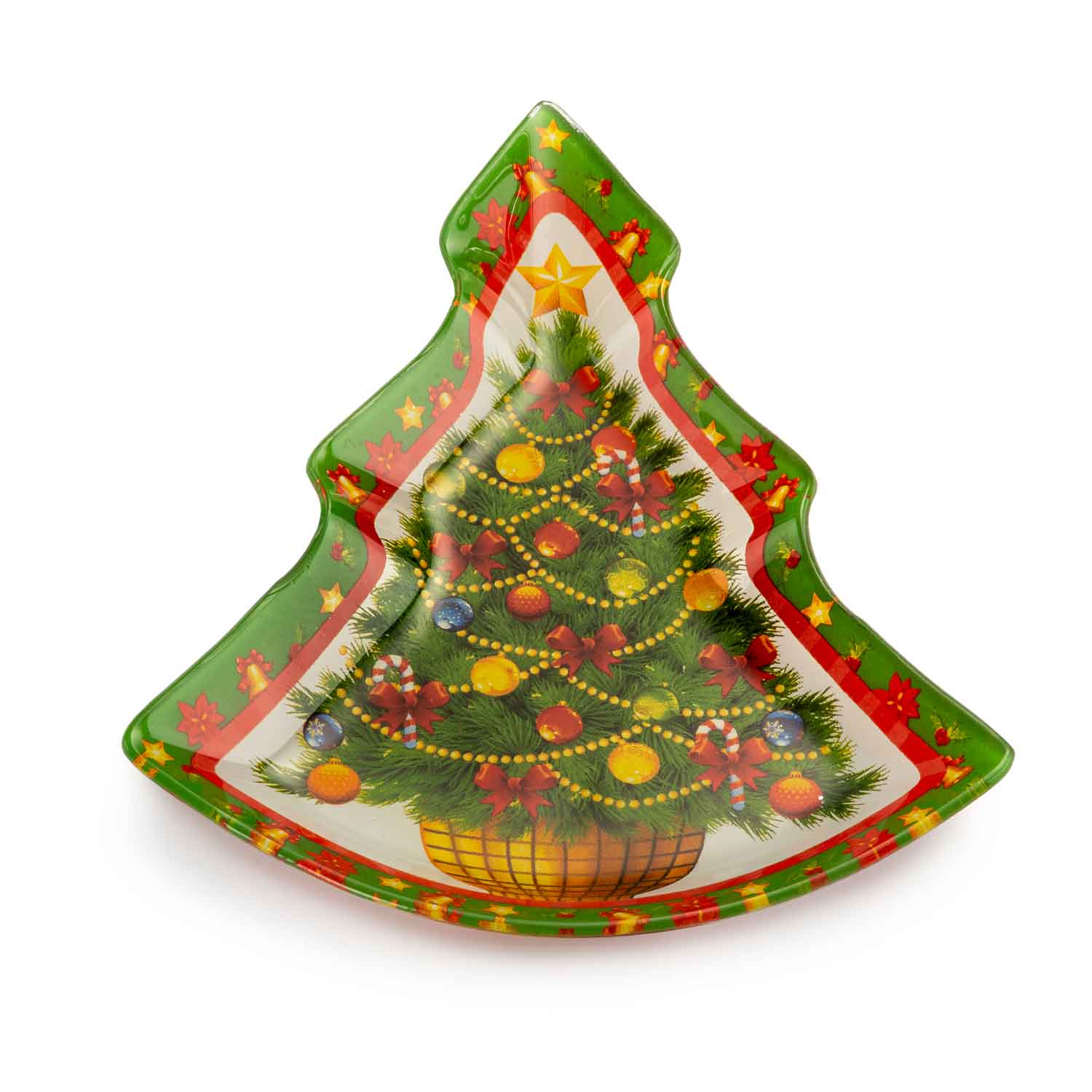 LAMART - Saucer Bowl Christmas Plate Christmas Decoration 20cm Glass