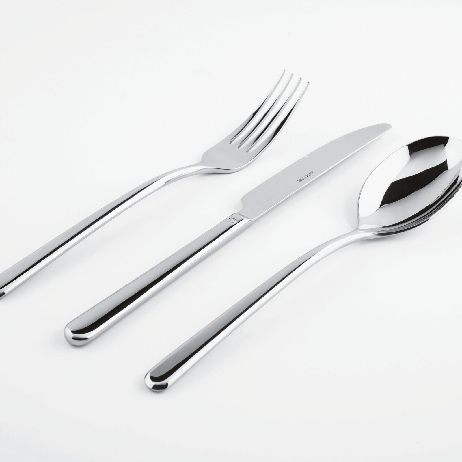 SAMBONET - Linear Stainless Steel Cutlery 24 Pieces Table Service 52513-81