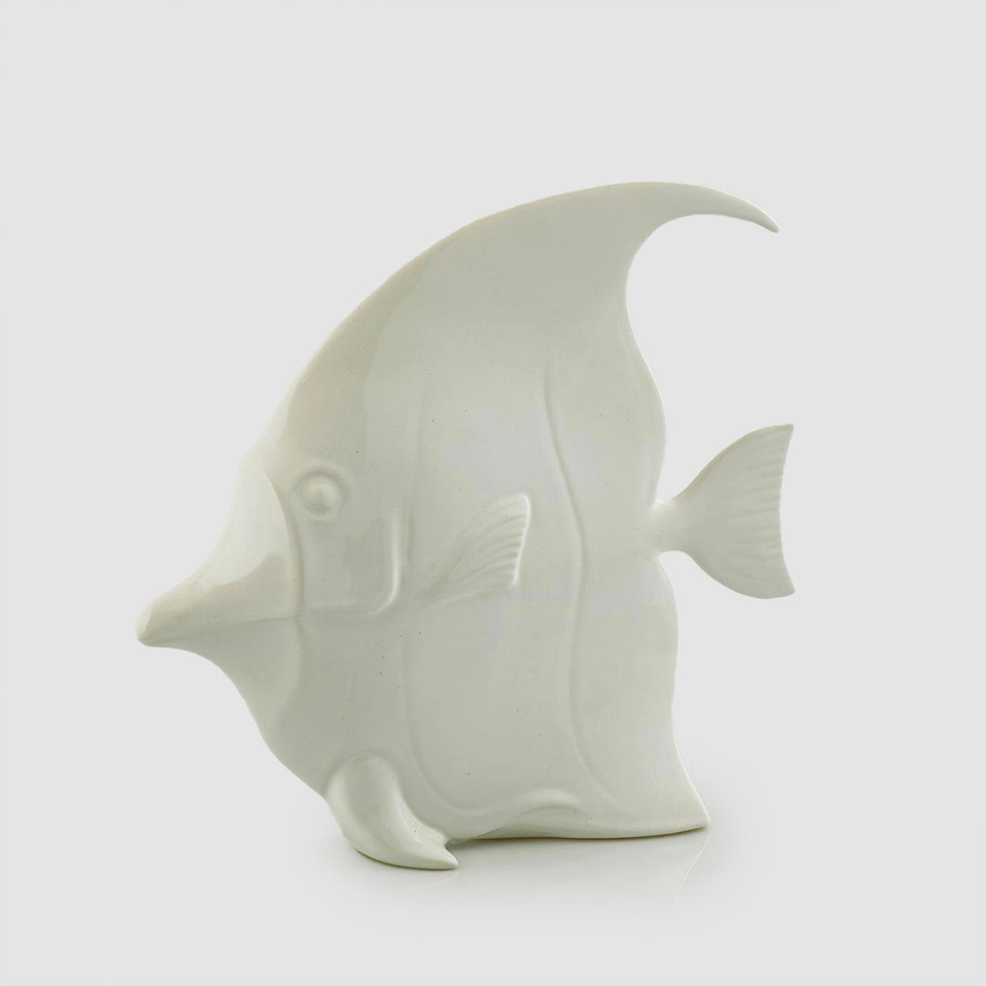 EDG Enzo De Gasperi Decorazione Pesce Disco 28x32cm Ceramica