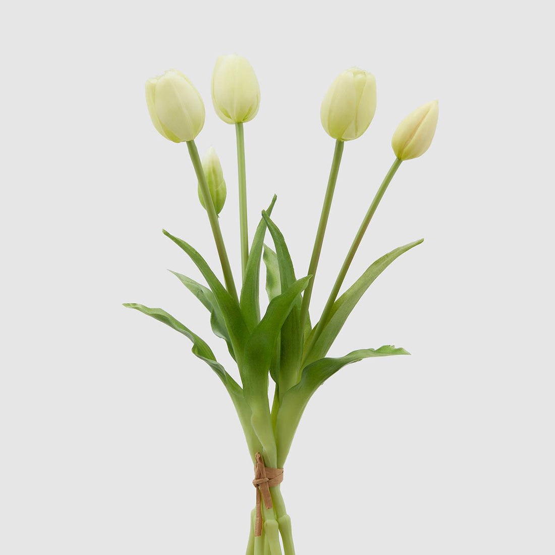 EDG Enzo De Gasperi Bunch of Tulips Bouquet Artificial Flowers 40cm White