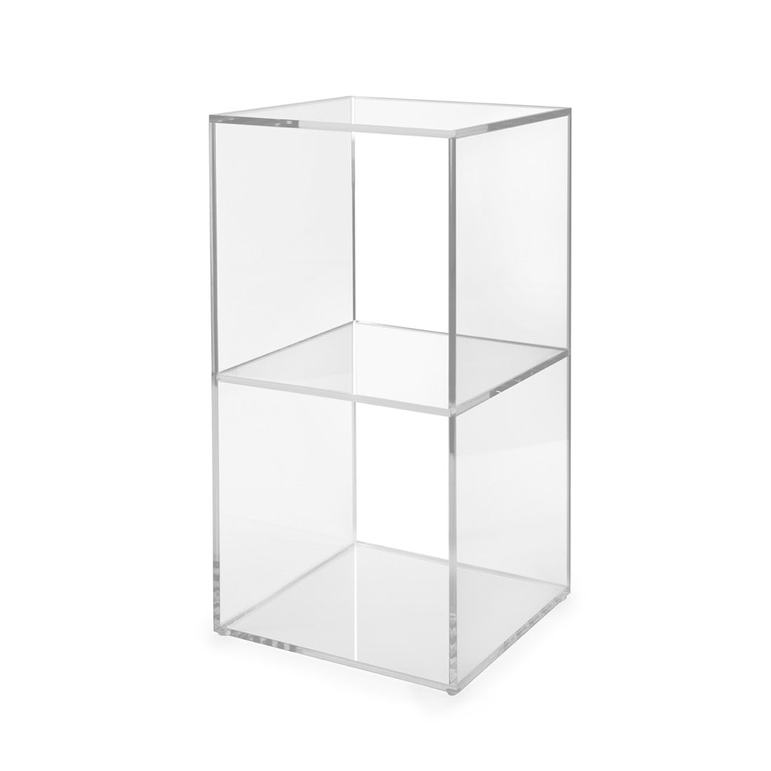 iPLEX Clio Cubo Double Floor Storage Shelf 30x60cm Made in Italy Plexiglas