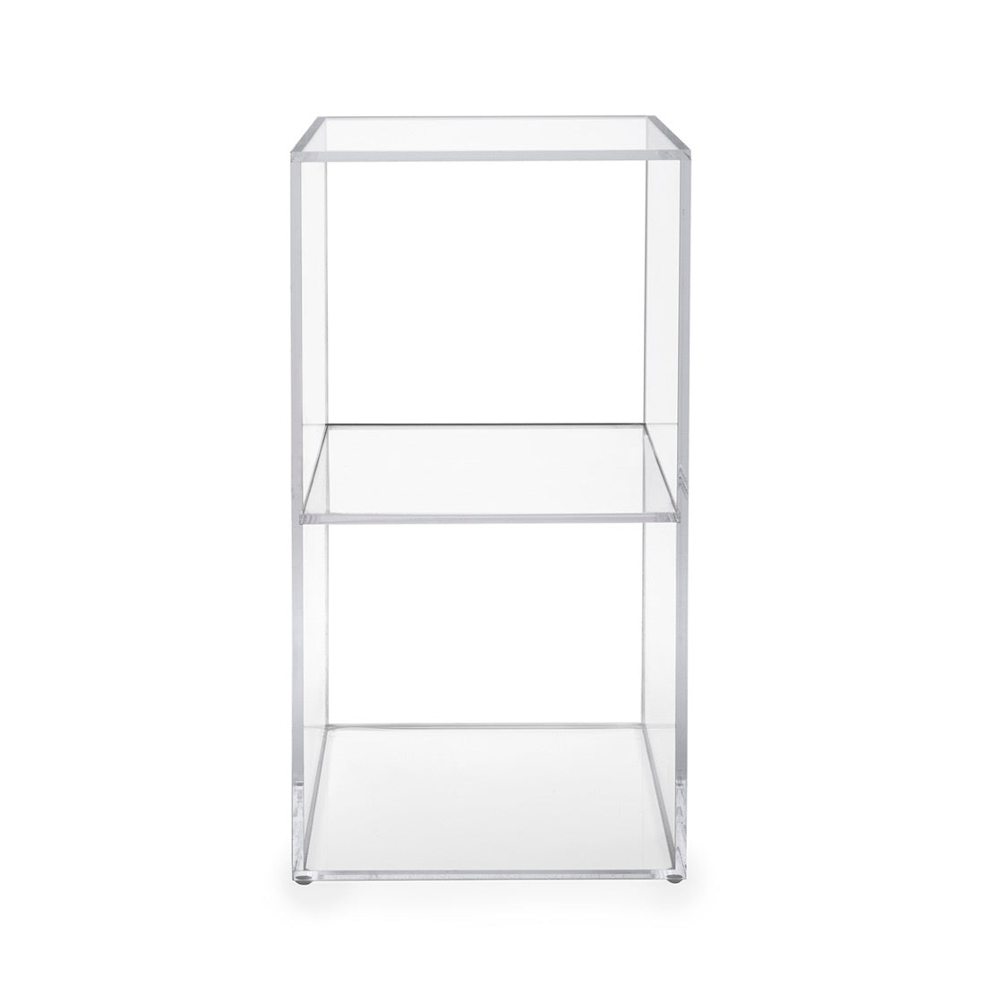 iPLEX Clio Cubo Double Floor Storage Shelf 30x60cm Made in Italy Plexiglas