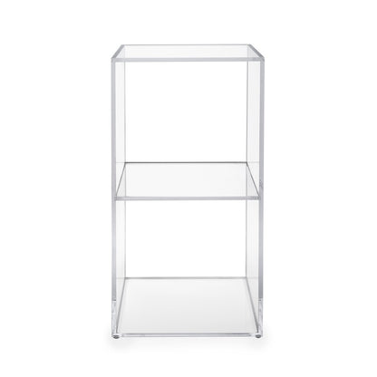 iPLEX Clio Cubo Double Floor Storage Shelf 30x60cm Made in Italy Plexiglas