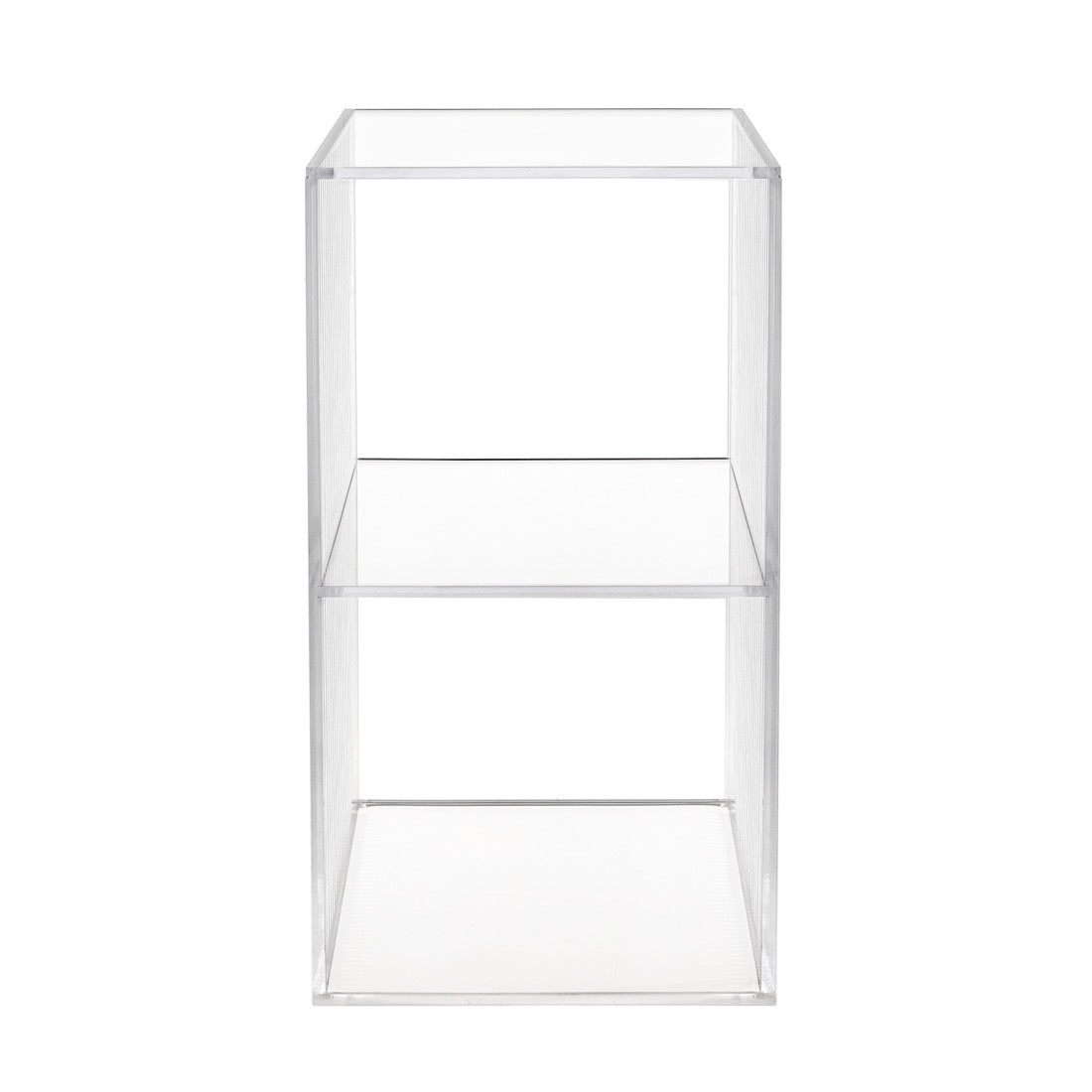 iPLEX Clio Cubo Double Floor Plexiglass Storage Shelf 30x60cm Made in Italy Plexiglas