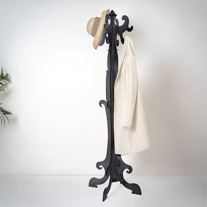 iPLEX Thonet Coat Hanger in Plexiglass 173cm Black Made in Italy