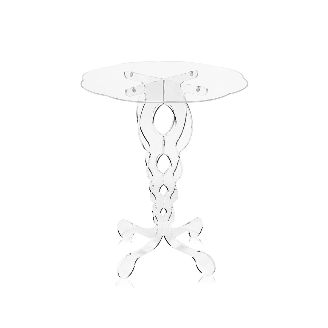 iPLEX Arabesque Design Coffee Table 50x60cm Transparent Made in Italy