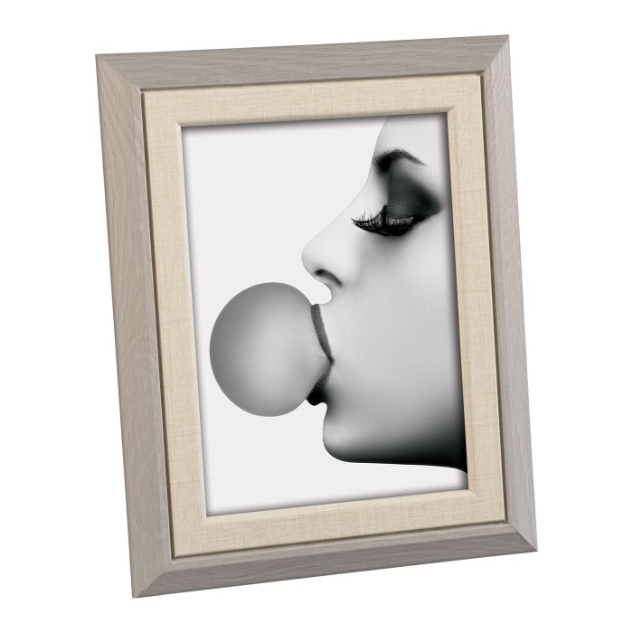 MASCAGNI CASA Photo Frame Size 13x18cm in Two-Tone Gray MDF Wood