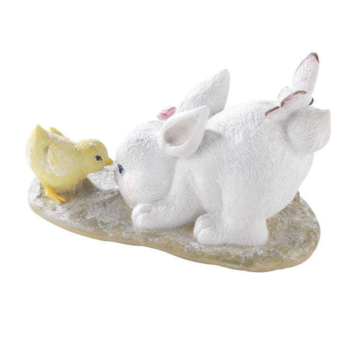 MASCAGNI CASA Rabbit Easter Bunny in Resin 25cm Easter Decoration