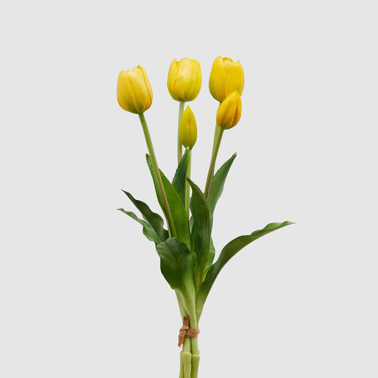 EDG Enzo De Gasperi Bunch of Tulips Bouquet Artificial Flowers 40cm Yellow