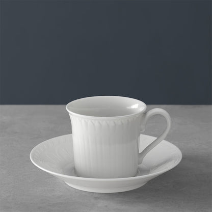 VILLEROY &amp; BOCH Cellini Set 2 Pezzi Tazza Te Caffè 200ml con Piattino 15cm Porcellana