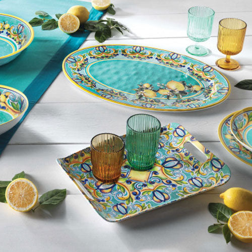 BRANDANI Tray with Handles Citrus 35x25.5cm Melamine