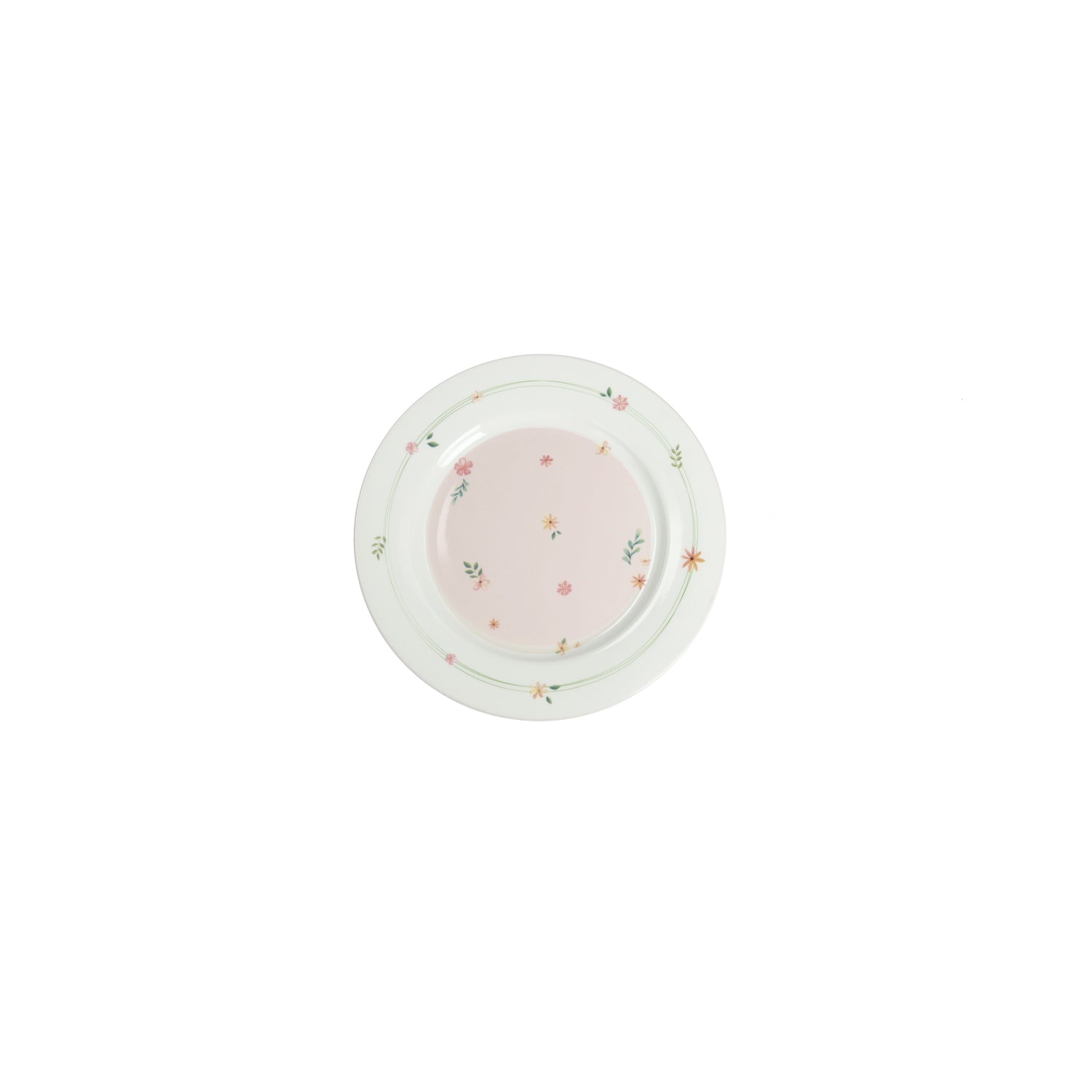 BRANDANI Pink Pollen Table Service Plates Set 18 Pieces Porcelain